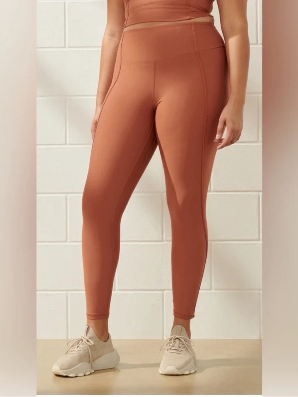 Abercrombie YPB sculptLUX Curve Love 7/8 Legging Brick Brown M
